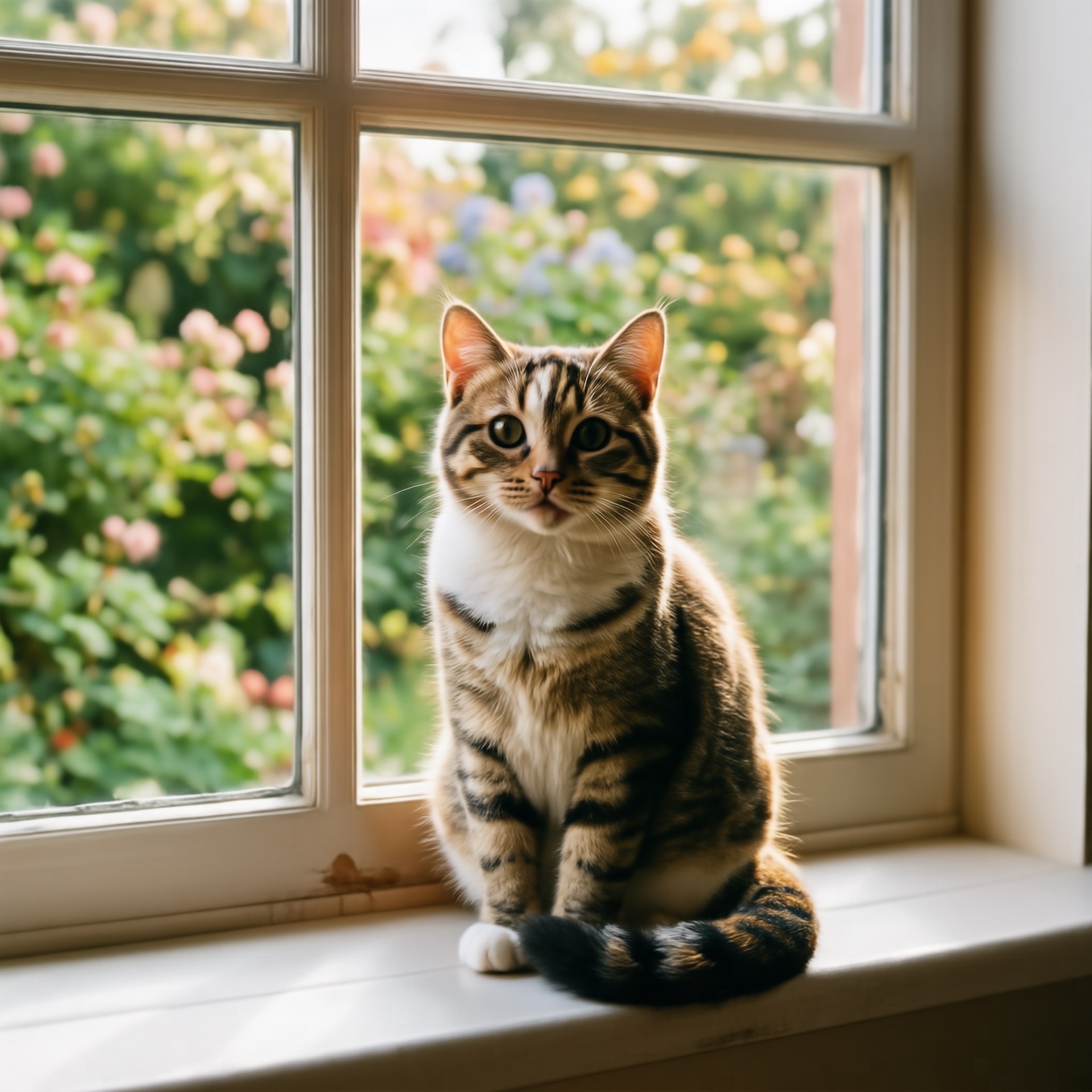 窗台小猫